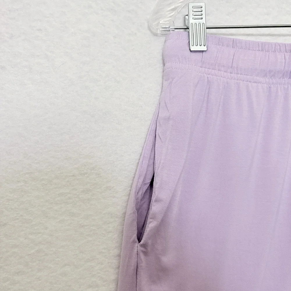 Comfrt Cloud Lounge Set Size Large Lavender Elastic Waist Drawstring Cozy Luxe